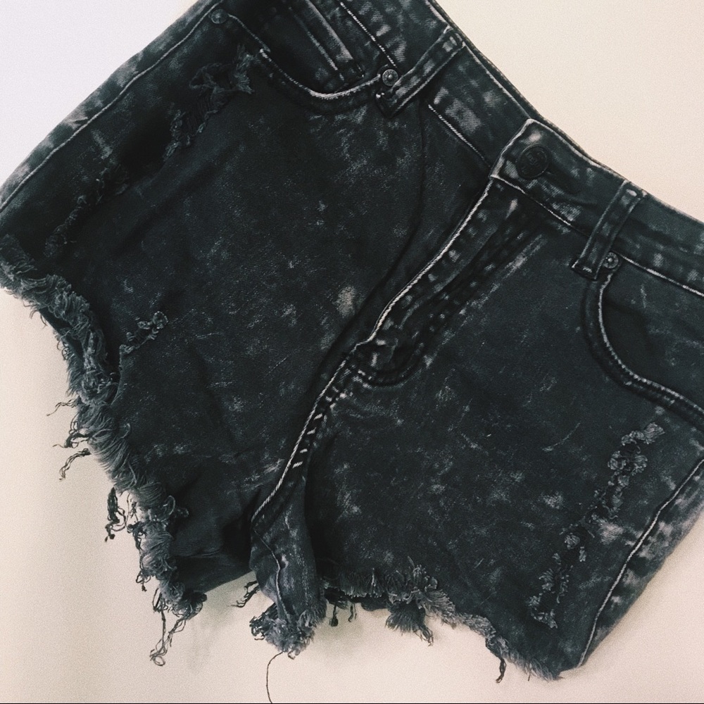 Black High Waisted Shorts